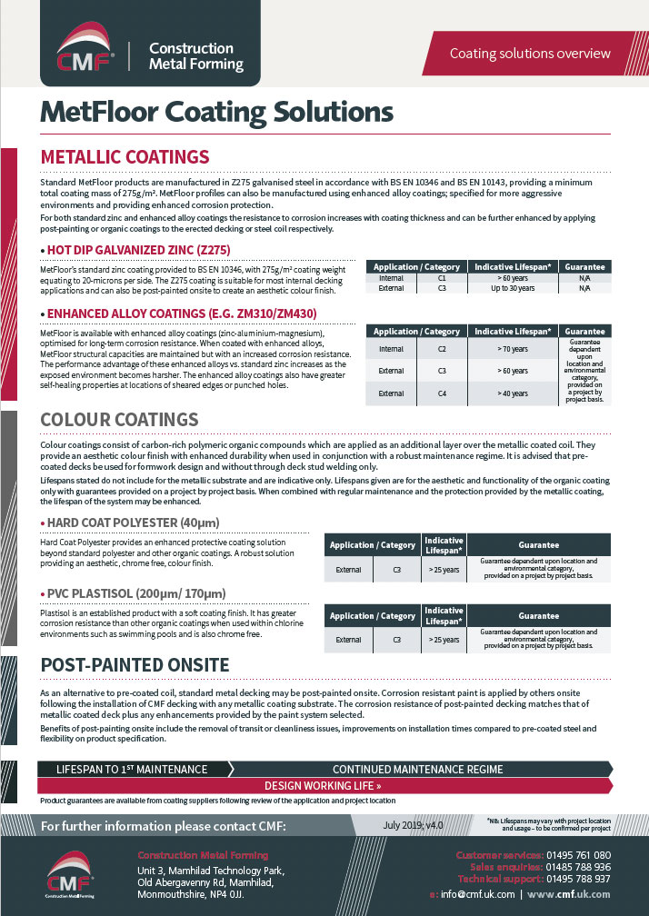 MetFloor Coating Solutions Datasheet